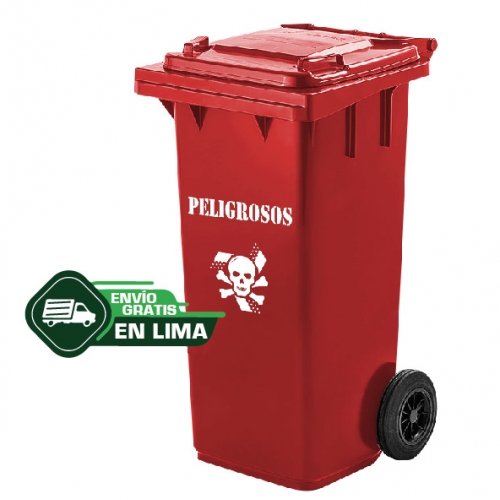 120 Litros Botes De Plastico Para Basura Con Tapa Contenedor 120